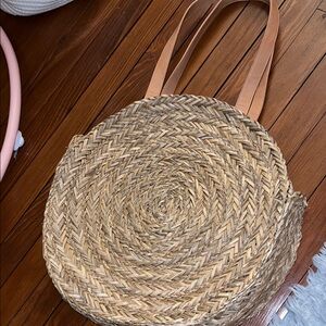 Universal Thread Tan and Brown Tote Bag with Rustic Texture